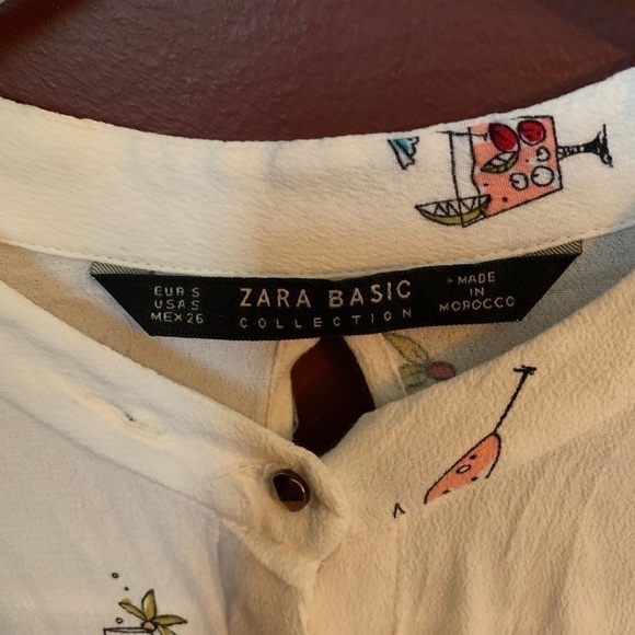 Zara Mixed Drinks Top | Small - Picture 5 of 5